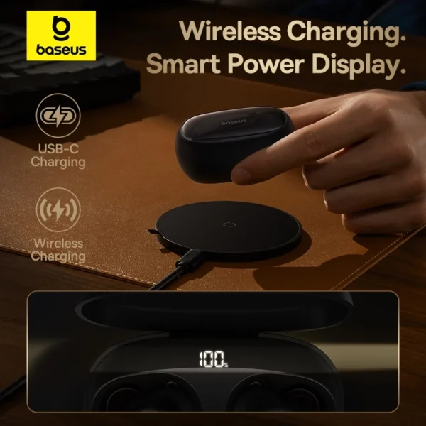 Baseus Bowie MA10 _5 Baseus Bowie MA10 PRO ANC Wireless Earphone Bluetooth 5.3 48dB Noise Cancelling IPX6 Waterproof