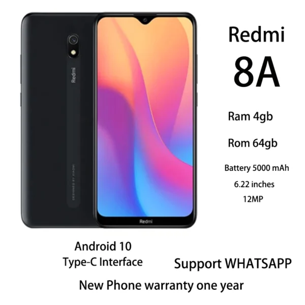 Redmi 8a android_1 Redmi 8a android 10 type-c Student Mobile Phone Telefon Bimbit Pelajar HP xiaomi 1-year warranty