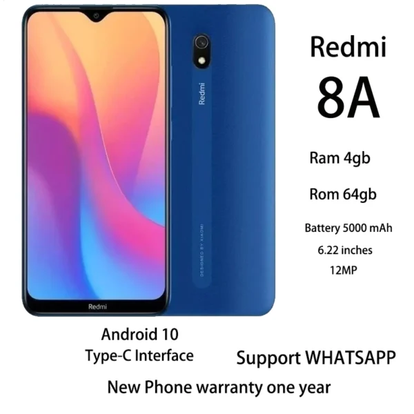 Redmi 8a android_2 Redmi 8a android 10 type-c Student Mobile Phone Telefon Bimbit Pelajar HP xiaomi 1-year warranty