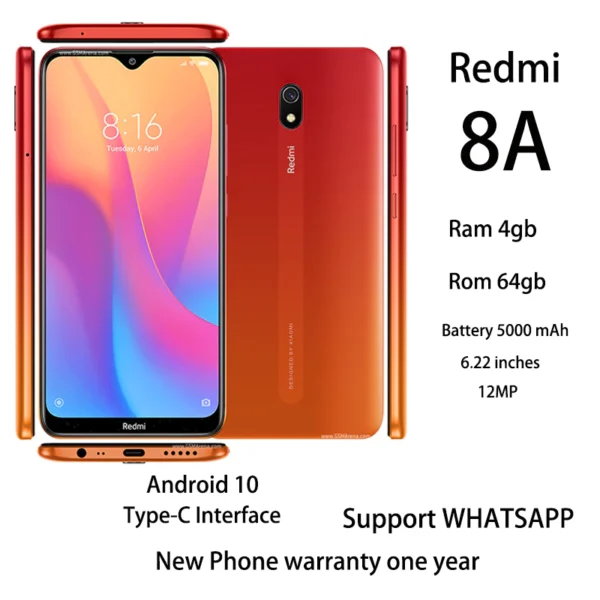 Redmi 8a android_3 Redmi 8a android 10 type-c Student Mobile Phone Telefon Bimbit Pelajar HP xiaomi 1-year warranty